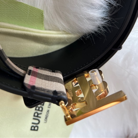 Belt Check Leather Burberry Small size - Picture 3 of 11
